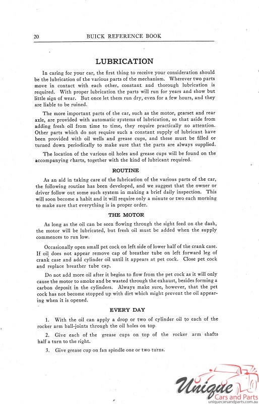 1914 Buick Reference Book Page 79